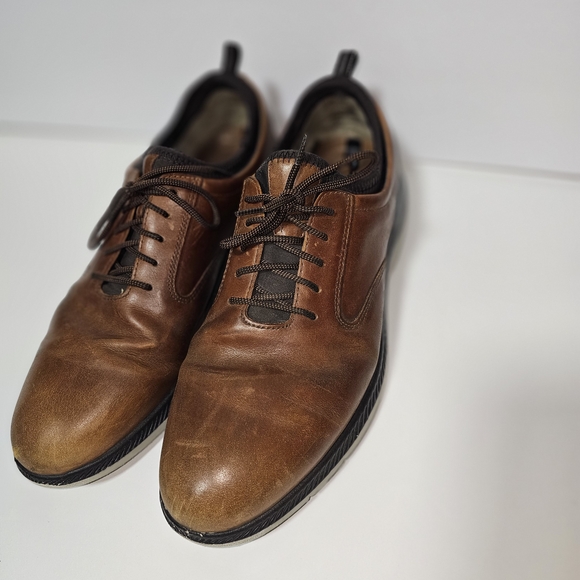 Johnston & Murphy Tan Leather Oxfords - Picture 2 of 8